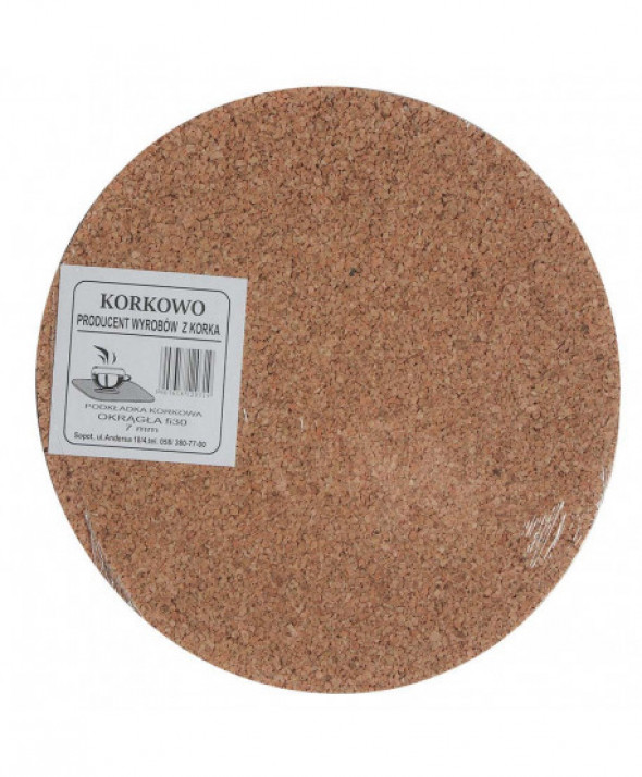 Podkładka / podstawka pod garnek korkowa okrągła 29,5 cm