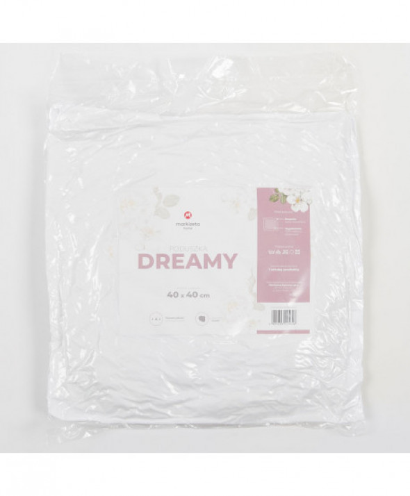 Poduszka DREAMY z wypełnieniem silikonowym  40x40 cm.