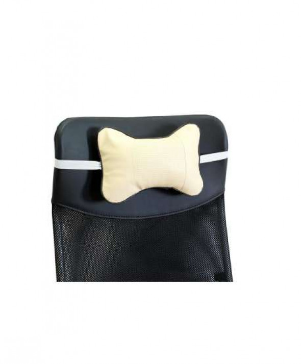 Poduszka zagłówek 2 szt. beż