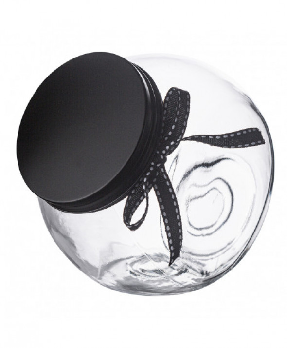 Pojemnik szklany / słoik z zakrętką do przechowywania skośny 2 l