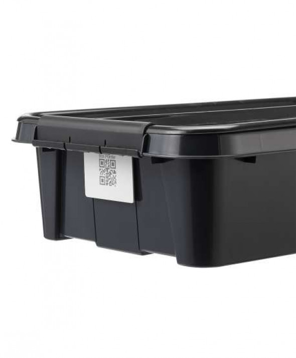 Pojemnik z pokrywą pod łóżko PlastTeam ProBox Recycle QR 31L czarny
