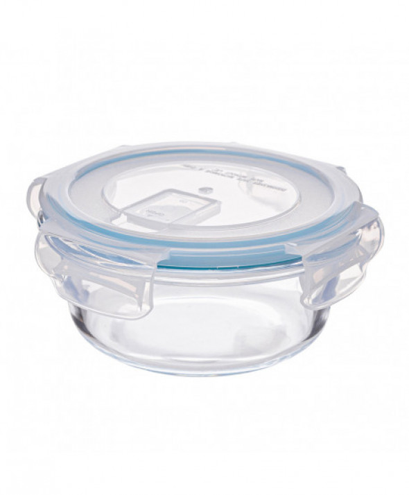 Pojemnik żaroodporny do mikrofali i piekarnika / do przechowywania z pokrywą i wentylem Vega okrągły 0,4 l