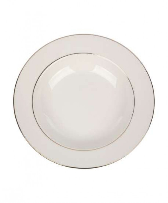 PORCELANA KAROLINA ZŁOTA LINIA TALERZ GŁĘBOKI 23CM (GAT. III) NIEKOD. N/N BZ