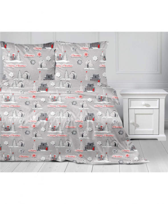 Pościel Bawełniana 160x200 Charming Xmas