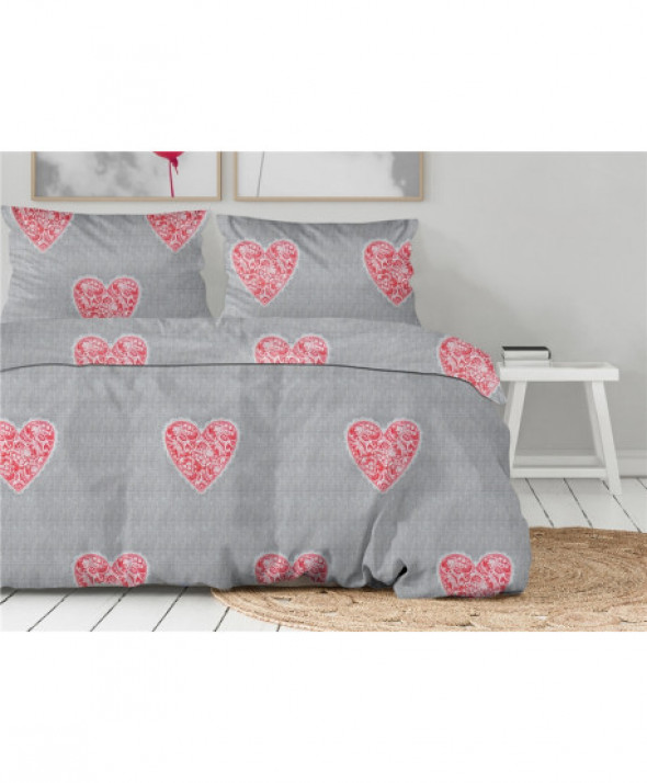 Pościel Bawełniana Bielbaw 140x200 Walentynkowa Noc