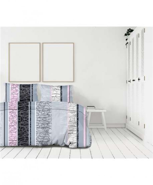 Pościel Flanela Bielbaw 160X200 Sprytna Różowa