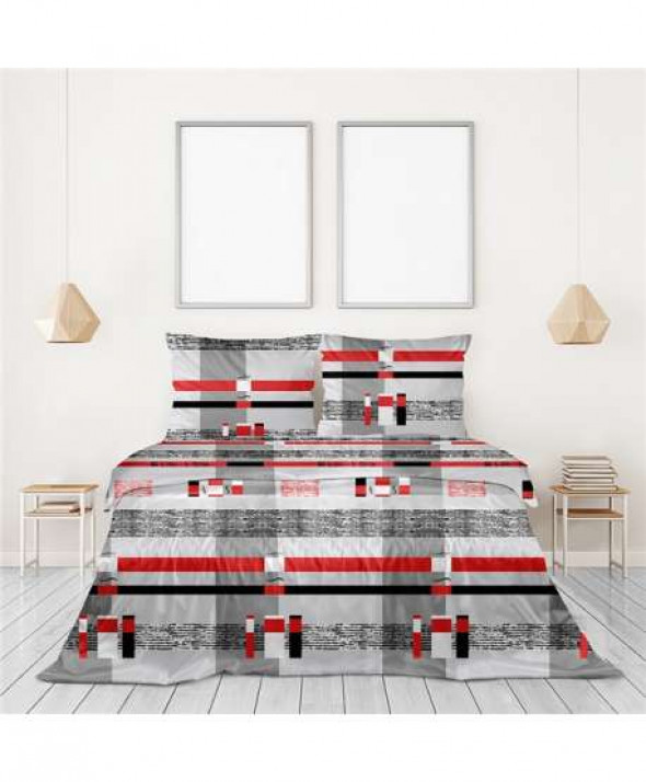 Pościel Satyna Frotex 140X200 Dania czerwona