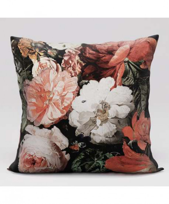 Poszewka dekoracyjna VELVET, 40x40cm, kolor bordowy vintage  TULIPA