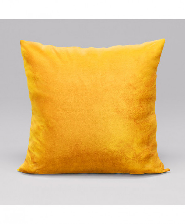 Poszewka dekoracyjna VELVI kolor żółty- szyta w Polsce VELVI0/POP/S09/045045/1