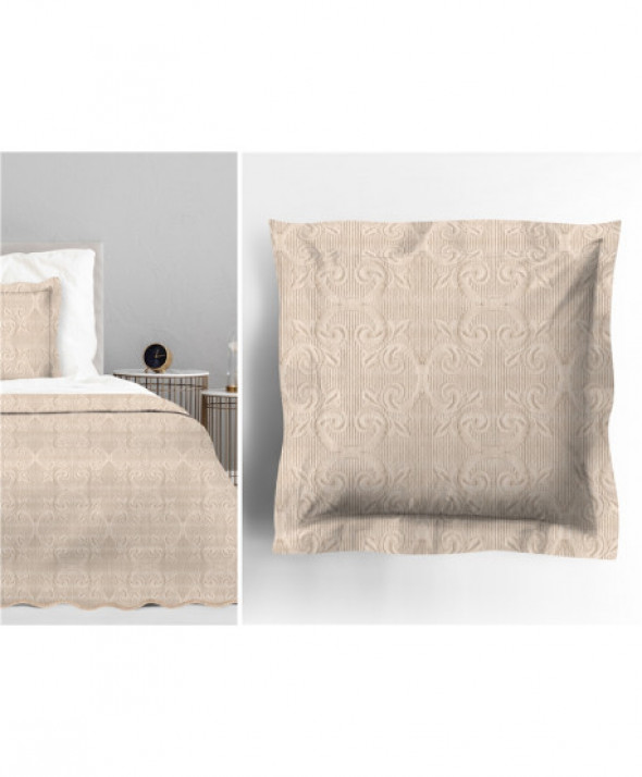 Poszewka Greno Barok 40x40 Beżowa