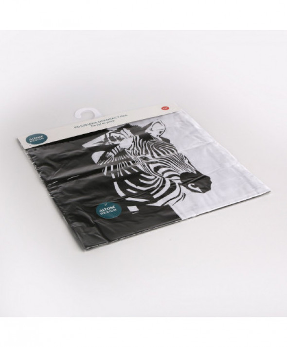 Poszewka na poduszkę bawełniana dekoracyjna Dzikie zwierzęta dek. Zebra 40 x 40 cm