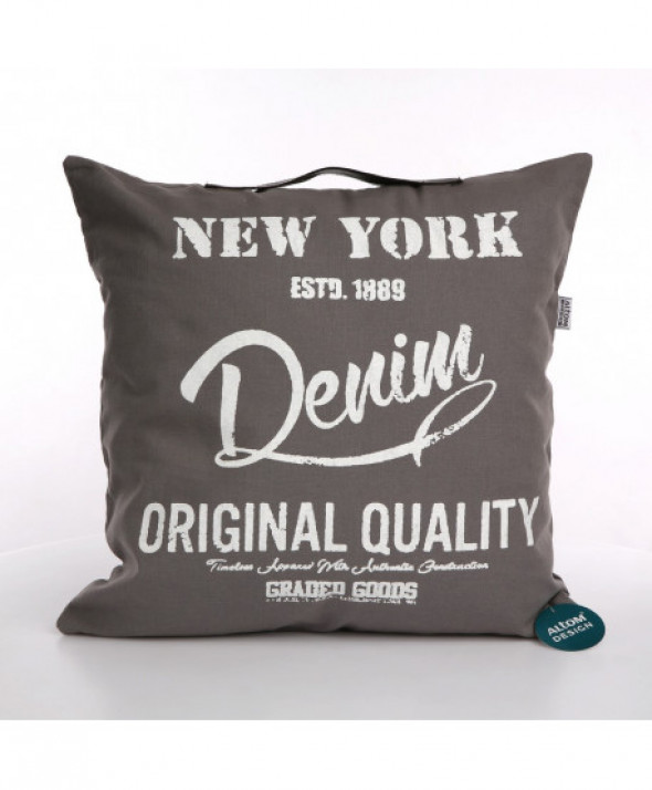 Poszewka na poduszkę bawełniana dekoracyjna New York dekoracja I 40 x 40 cm
