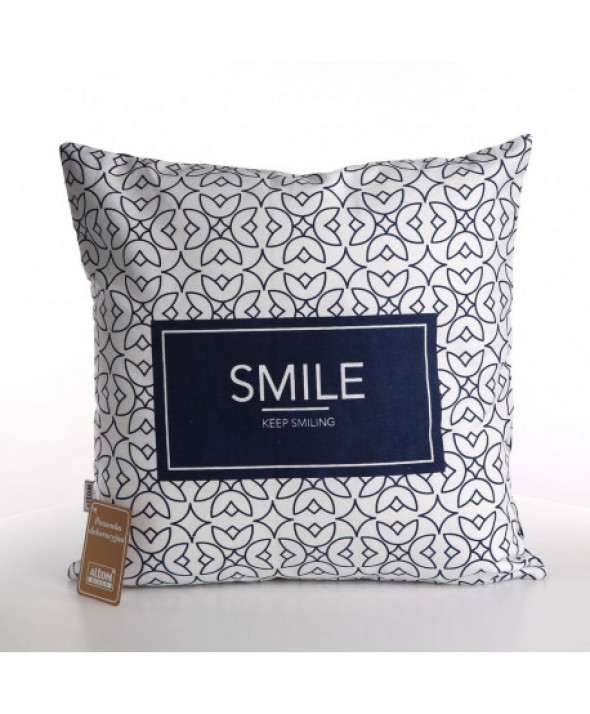 Poszewka na poduszkę dekoracyjna Hampton Smile 40 x 40 cm