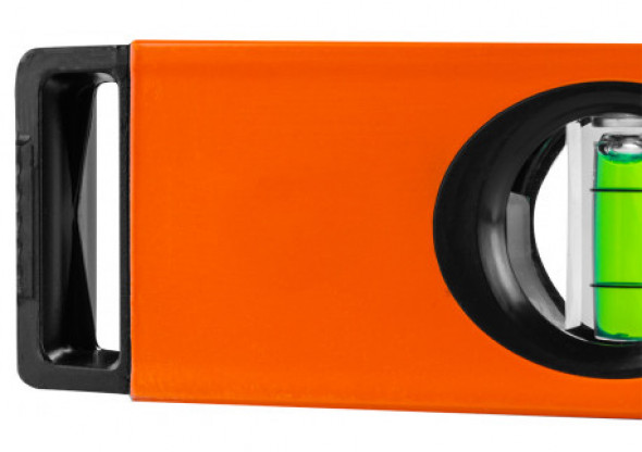 Poziomnica aluminiowa, 2 libelle, frezowana dolna powierzchnia, 60 cm