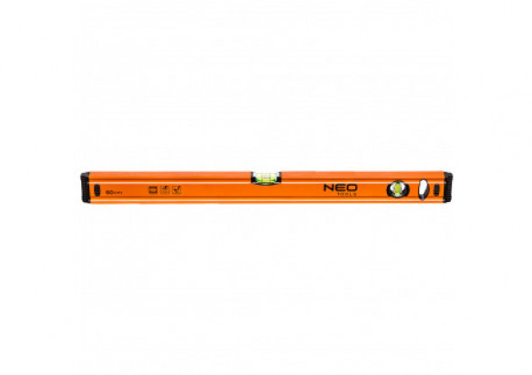 Poziomnica aluminiowa 60 cm, 2 libelle