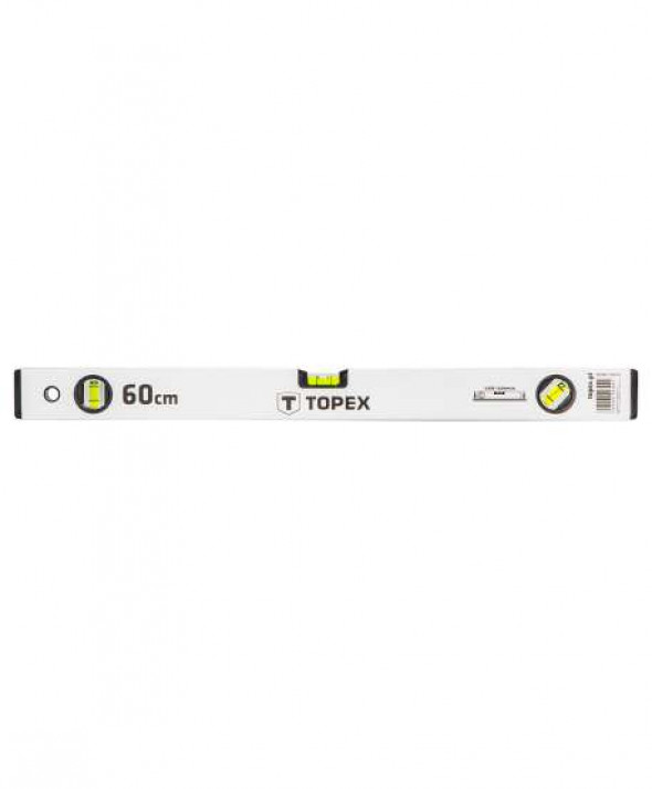 Poziomnica aluminiowa anodowana 60 cm, 3 libelle