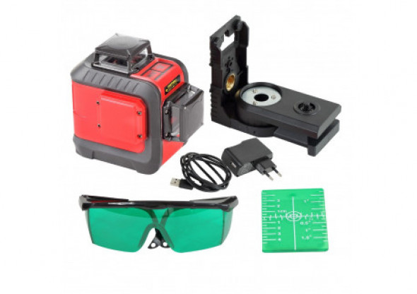 Poziomnica laser. 2 prom, 360st wią. zielona, 20m,ce,proline