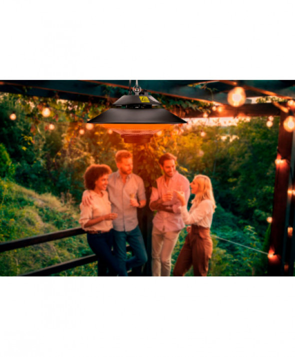 Promiennik 1500W, sufitowy, IP44, pilot