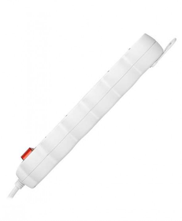 Przedłużacz 5-krotny 2P+Z z wyłącznikiem, 1,5m H05VV-F 3x1,0mm?, Imax 10A, biały