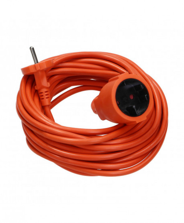 Przedłużacz ogrodowy jednogniazdowy PVC 2x1mm2, długość 50m