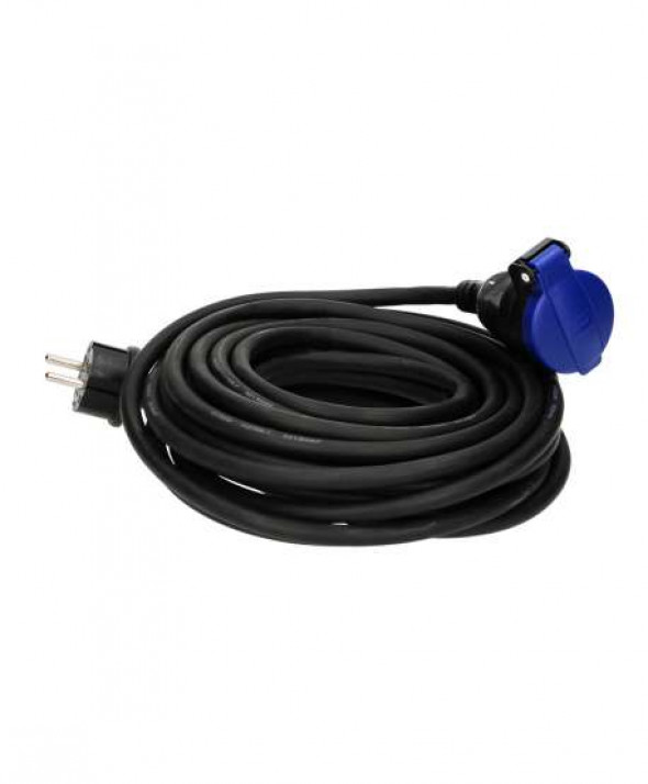 Przedłużacz warsztatowy bryzgoszczelny IP44, 1x2P+Z 10m,kabel gumowy olejoodporny H07RN-F 3x1,5mm?, 230VAC/16A