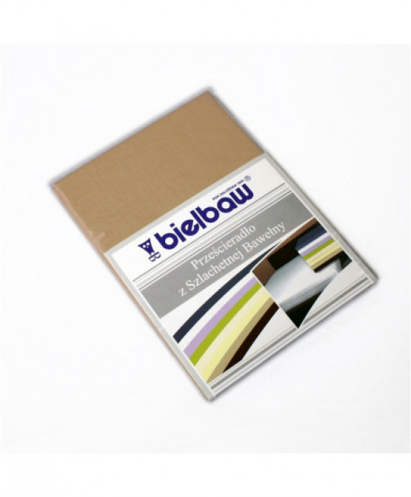 Prześcieradło Bawełna Bielbaw 220x210 Beż