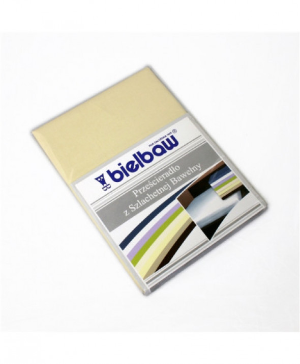 Prześcieradło Bawełna Bielbaw 220x210 Krem