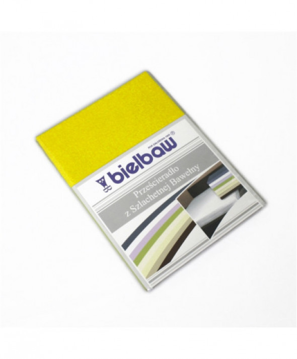 Prześcieradło Bawełna Bielbaw 220x210 Żółty