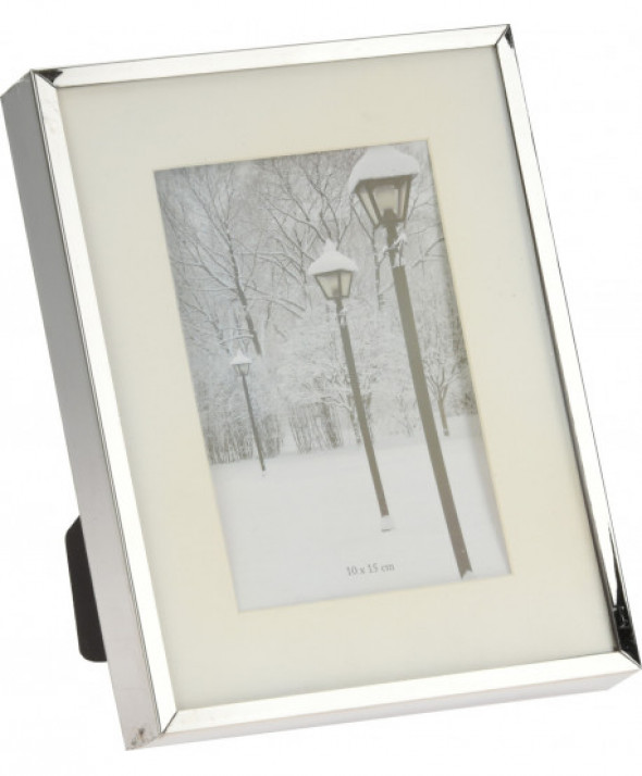 Ramka na zdjęcie 10x15 cm. srebrna