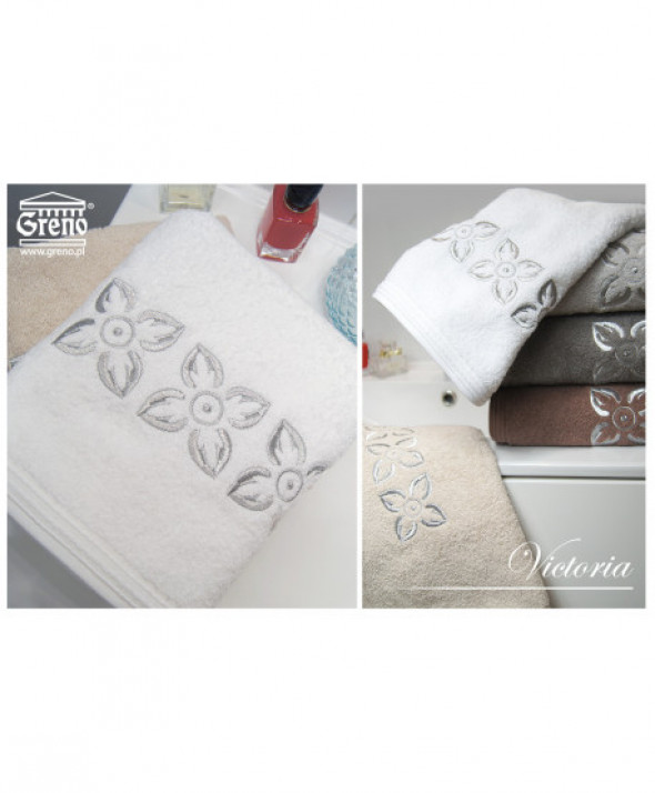 Ręcznik frote  Brązowy  70x130 cm. Victoria Greno