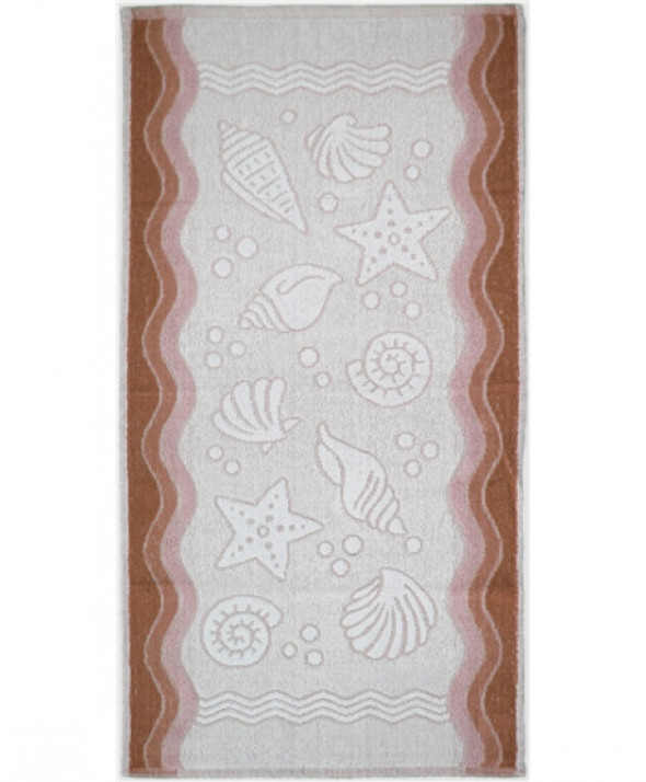 Ręcznik Greno Flora Ocean 70X140 Brązowy