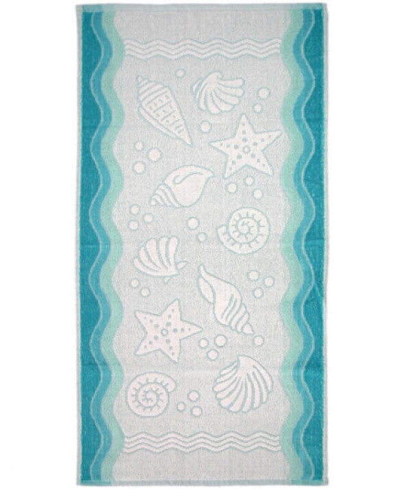 Ręcznik Greno Flora Ocean 70x140 Turkusowy