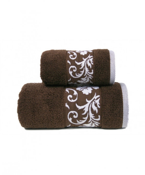 Ręcznik Greno Glamour 70x140 brązowy