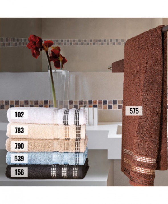 Ręcznik Luxury kolor biały 50x90 cm.