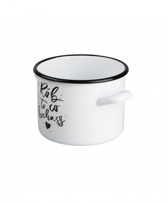 RÓB TO CO KOCHASZ GARNEK PROSTY 2,2L ŚR.16CM WYS.12CM BIAŁY