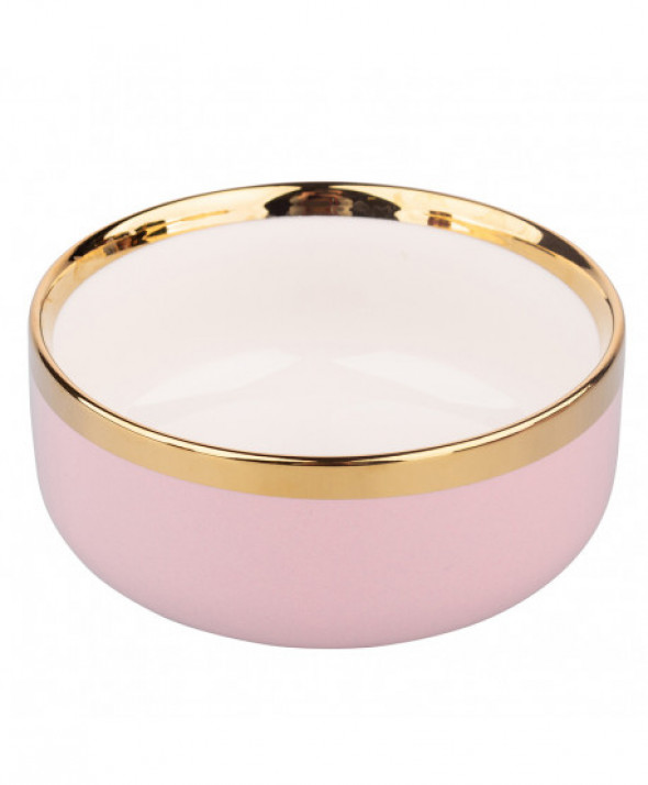 Salaterka / miseczka porcelanowa Aurora Gold Pudrowy Róż 14 cm