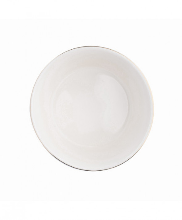Salaterka porcelanowa Urban White Złota Linia 13 cm