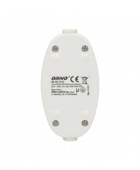 Ściemniacz nakablowy 20-100W, biały