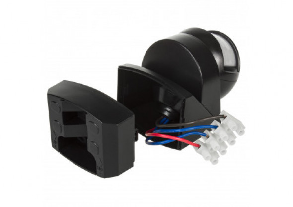 Ścienny czujnik ruchu zmierzchu 180° + 360° 2000W Maclean Energy MCE295 czarny