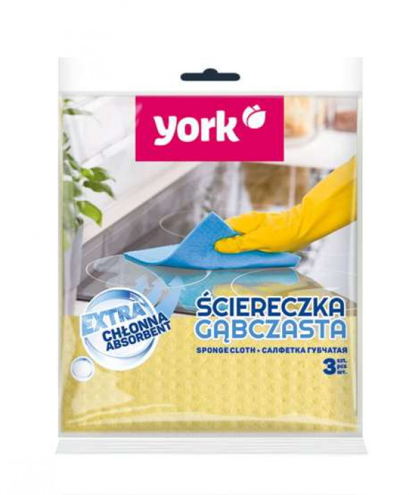 Ściereczka gąbczasta 3 szt.