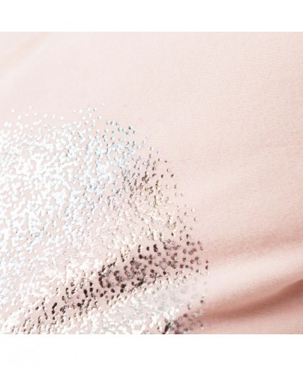 SERCE poszewka dekoracyjna, 40x40cm, kolor 003 różowy ze srebrnym zdobieniem TF0002/POP/003/040040/1