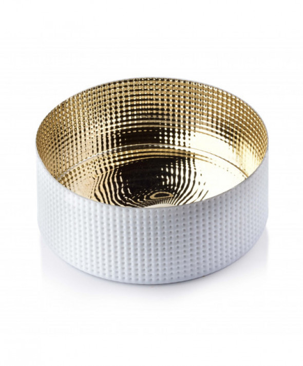 SERENITE WHITE Misa dekoracyjna          śr.22,5xH:10cm