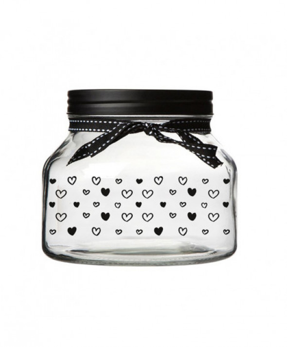 Słoik / pojemnik szklany na produkty sypkie 1500 ml With Love