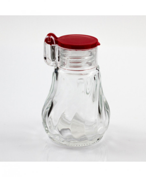 Solniczka / pieprzniczka szklana Skofil Spiralna z klapką