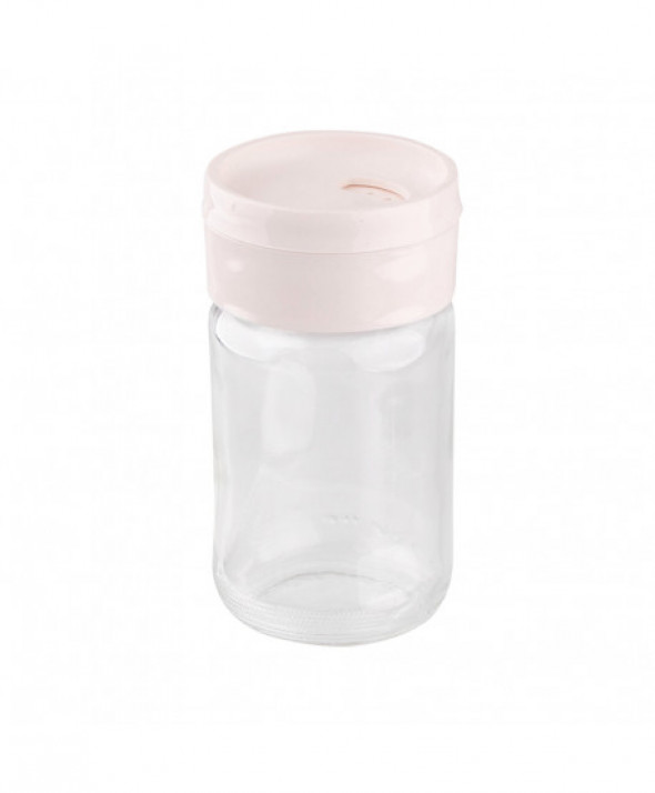 Solniczka szklana z plastikową pokrywką  100 ml. krem
