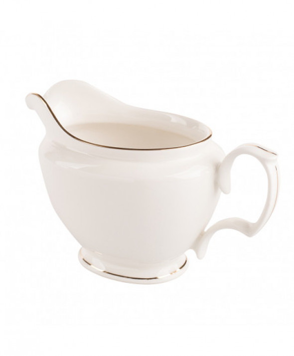 Sosjerka porcelanowa MariaPaula Ecru Złota Linia kremowa 400ml