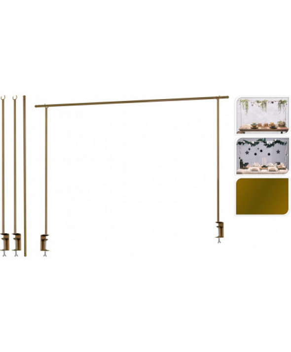 STELAŻ NA DEKORACJE METAL ZŁOTY