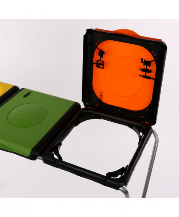 Stojak na worki / kosz do segregacji śmieci 3-częściowy Gimi Nature