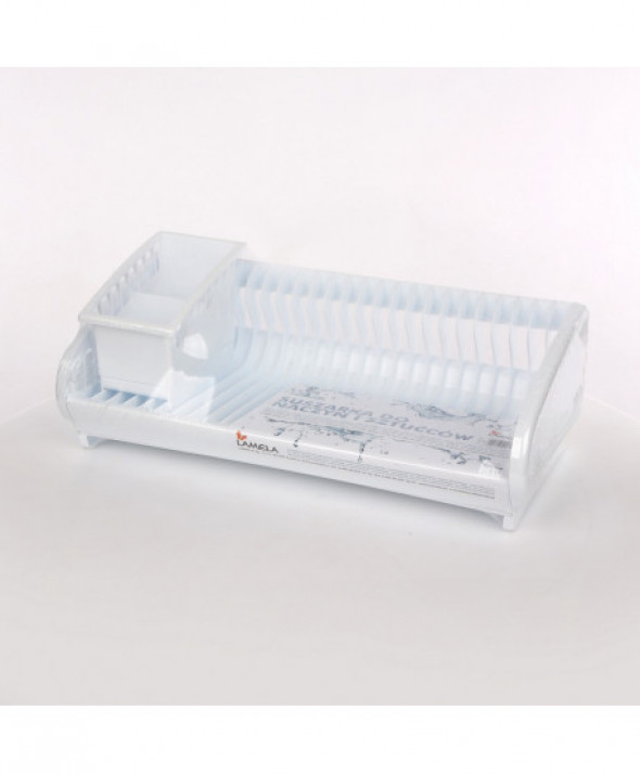 Suszarka do naczyń Lamela z ociekaczem biała