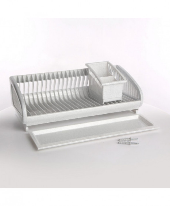 Suszarka do naczyń Lamela z ociekaczem marmurek